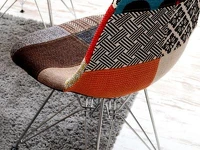 Designerskie krzesło do jadalni MPC ROD TAP patchwork - tył oparcia