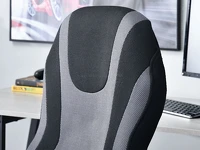 Fotel biurowy SOLID CZARNO-GRAFITOWY dla gracza - charakterystyczne detale