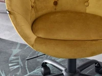 Elegancki fotel gabinetowy LOUNGE 4 ZŁOTY + CZARNY - komfortowe siedzisko